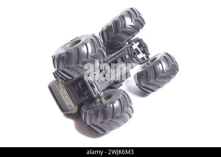 radio-controlled offroad 4x4 toy car isolated on white background Stock Photo