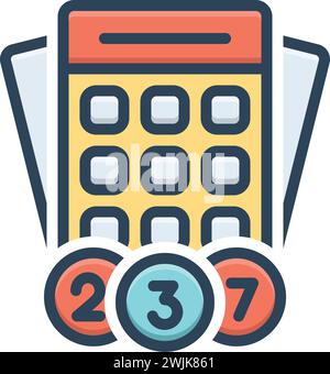 Icon for bingo,keno Stock Vector