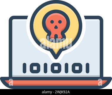 Icon for fatal,fatalities Stock Vector