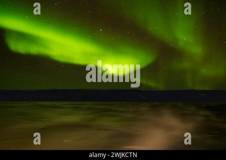 Aurora Borealis near Berlevag, Norway Stock Photo