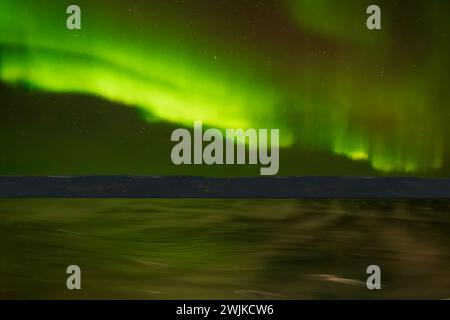 Aurora Borealis near Berlevag, Norway Stock Photo