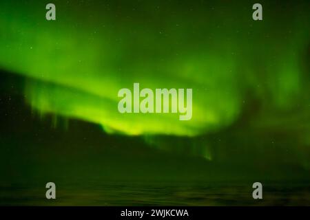 Aurora Borealis near Berlevag, Norway Stock Photo