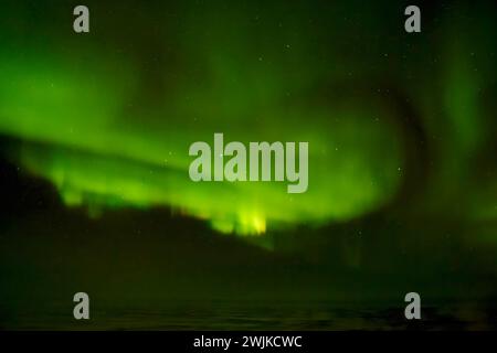 Aurora Borealis near Berlevag, Norway Stock Photo