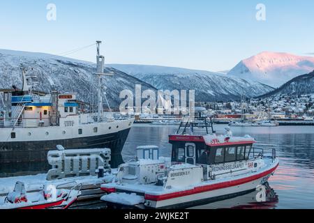 Waterfront at Tromso, Norway Stock Photo