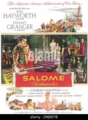 1953 Salome film poster. Director William Dieterle, Starring Rita Hayworth Stock Photo