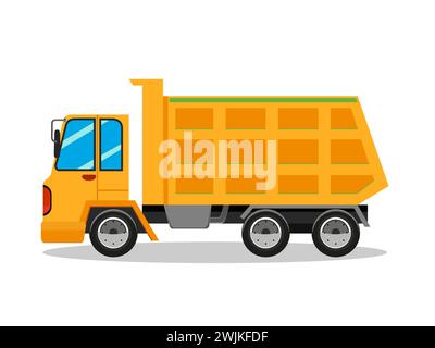 Art illustration symbol icon realistic transportation design logo vehicle of truck Stock Vector