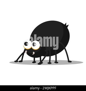 art illustration symbol macot animal icon design nature concept insect of spider Stock Vector