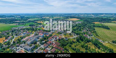 Der Kurort Bad Griesbach im Rottal in der Region Donau-Wald in Niederbayern im Luftbild Luftaufnahme von Bad Griesbach im Niederbayerischen Bäderdreie Stock Photo