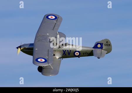 Hawker Hart, K5414, G-ANEP, Shuttleworth Collection, Old Warden, Biggleswade, Bedfordshire, England, United Kingdom. Stock Photo