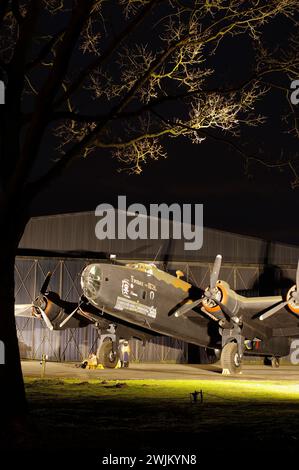 Handley Page, Halifax, Friday 13th, Yorkshire Air Museum, England, United Kingdom. Stock Photo