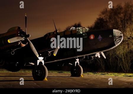 Handley Page, Halifax, Friday 13th, Yorkshire Air Museum, England, United Kingdom. Stock Photo