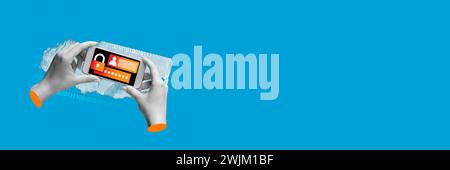 Human hand using mobile phone with password and padlock on screen over binary code. Security of personal information in Internet. Stock Photo