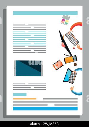 Flyer, Brochure, Background, Banner Designs Stock Vector
