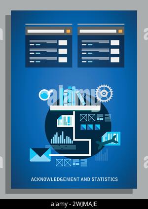 Vector Abstract Template Flyer Page design Stock Vector