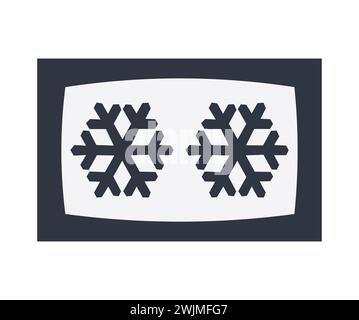 Two Stars Compartment Symbol Stock Vector