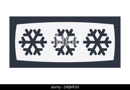Three Stars Compartment Symbol Stock Vector