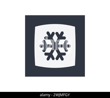 One Star Compartment Symbol.  Stock Vector