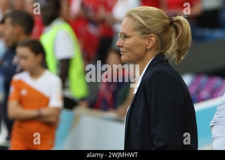 Sarina Wiegman manager England v Norway UEFA Womens Euro Brighton Community Stadium (Amex Stadium) 11 July 2022 Stock Photo