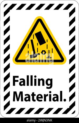 Caution Sign, Falling Material Stock Vector