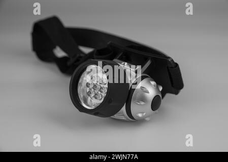 Head light on a white background Stock Photo