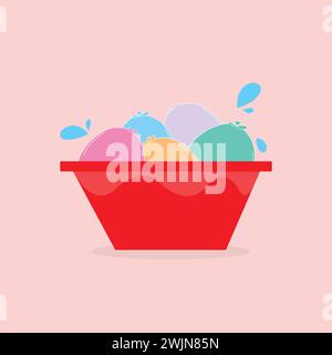 Water Balloons for Holi Festival Stock Vector