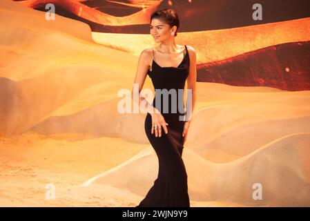 London, UK. 15th Feb, 2024. Zendaya attends the World Premiere of 'Dune: Part Two' at Leicester Square. (Photo by Loredana Sangiuliano/SOPA Images/Sipa USA) Credit: Sipa USA/Alamy Live News Stock Photo