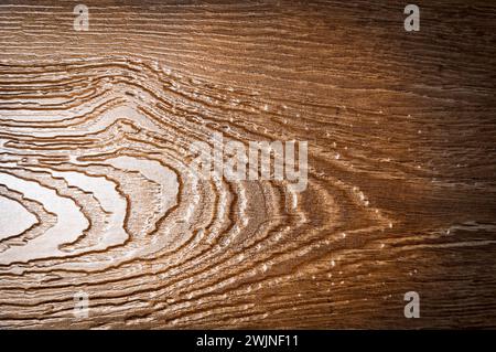 Wooden board as background texture with dark vignetting Stock Photo