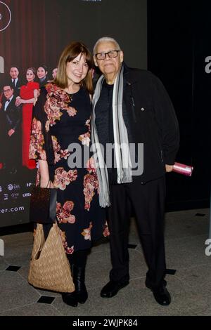 Nicole Muj and Georges Chamchoum attend a private red carpet screening & reception for the International feature Film 'A Fragile Flower”. Stock Photo