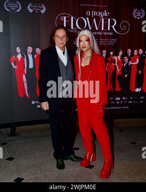 George Blodwell and Leadr attend a private red carpet screening & reception for the International feature Film 'A Fragile Flower”. Stock Photo