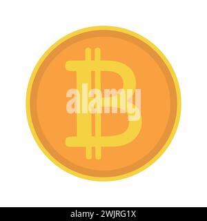 Bitcoin sign. Bitcoin icon sign payment symbol. Cryptocurrency logo. Simple vector. Crypto payment. Vector illustration Stock Vector
