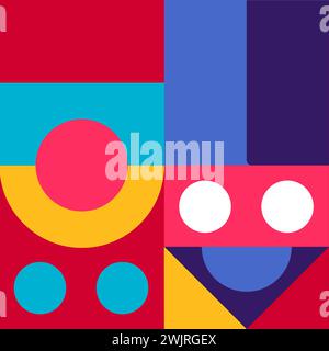 art illustration background abstract mosaic geometric Stock Vector
