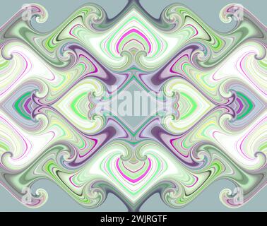 Abstract multicolored stripes on a white background. Stock Photo