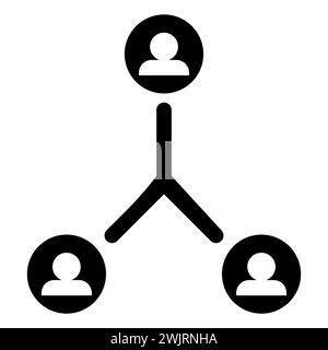 Job transfer vector icon on white background. Group of People and Switch Arrows vector icon in meaning Job Rotation. Person in a circle. Stock Vector