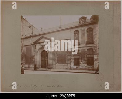 Barry, Jean. Hôtel d'Equerilly 60 rue de Turenne. 'Manual hotel, 3rd arrondissement, Paris'. Albumin paper draw. in 1902-02-1902-02. Paris, Carnavalet museum. 123818-30 Stock Photo