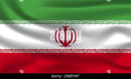 nation flag sign symbol country of Iran Stock Photo