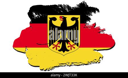 art illustration design concept symbol flag sign nation of germany Stock Vector