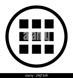 Gallery view Display options icon grid. Abstract concept graphic. Stock Vector
