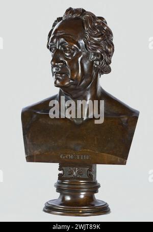 Christian Daniel Rauch (1777-1832). Johann Wolfgang von Goethe (1749-1832), writer. Bronze. 1820. Paris, Museum of Romantic Life. 77177-4 German, bust, writer Stock Photo