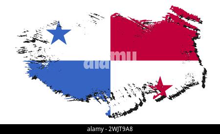 Art Illustration design nation flag sign symbol country of Panama Stock Vector