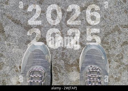 Written plan Start Jogging on calendar page background Stock Photo - Alamy
