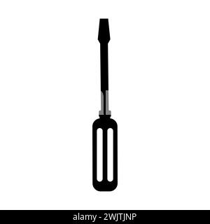 Screwdriver isolated on white. Screwdriver icon vector. Screwdriver flat vector icon for apps and websites. Stock Vector