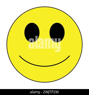 Happy Smiley icon. ector illustration. flat style Stock Vector Image ...