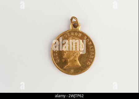 Carnavalet museum, medal collection Louis-Napoléon Bonaparte's right to the left; Aigle reverse. Stock Photo