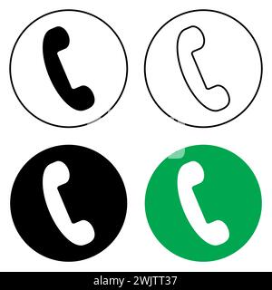 Call icon in trendy flat style isolated on white background. Call icon page symbol for your website design Call icon logo, app, UI. Vector. Stock Vector