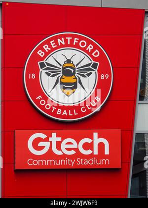 London, UK. 17th Feb, 2024. The Gtech Community Stadium ready for the Premier League match between Brentford and Liverpool at Gtech Community Stadium, London, England on 17 February 2024. Photo by Phil Hutchinson. Editorial use only, license required for commercial use. No use in betting, games or a single club/league/player publications. Credit: UK Sports Pics Ltd/Alamy Live News Stock Photo