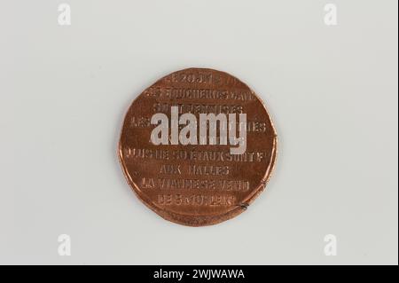 Carnavalet museum, medal collection Right registration on nine lines. Stock Photo