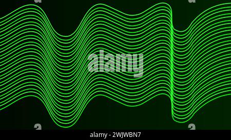 artillustration design concept background modern wavy geometry Stock Vector