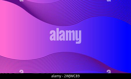 artillustration design concept background modern wavy geometry Stock Vector