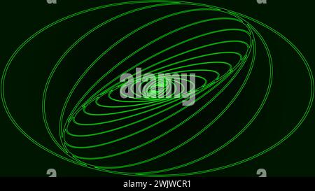 artillustration design concept background modern wavy geometry Stock Vector