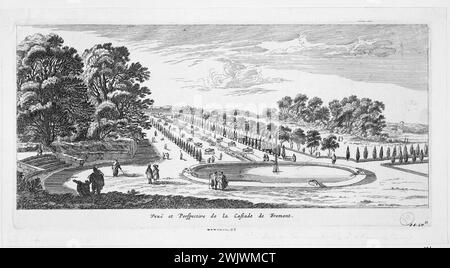 Gravure Originale D'Israel Silvestre – Château De Croissy-sur-Seine – 1650 – Pièce Unique